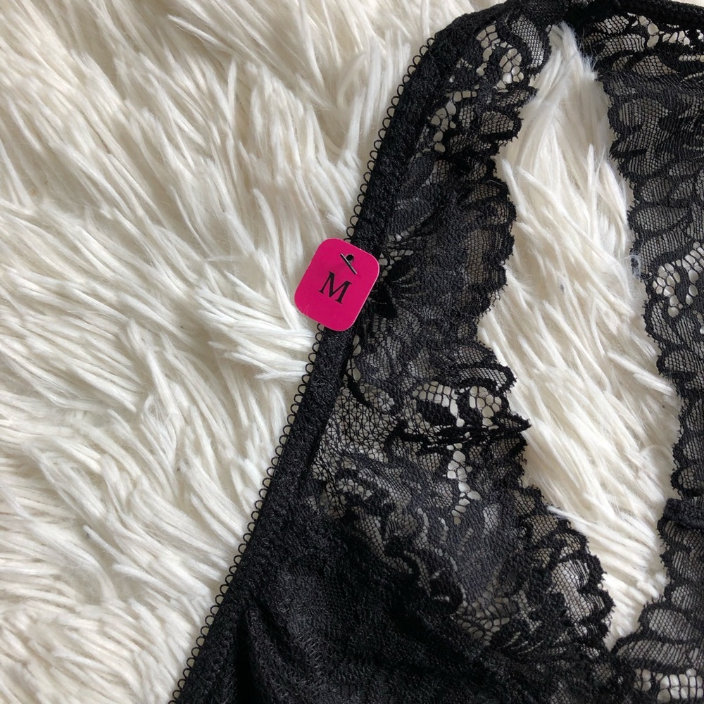 Maidenform T-Back Lace Lightly Lined Bralette M - Picture 4 of 7